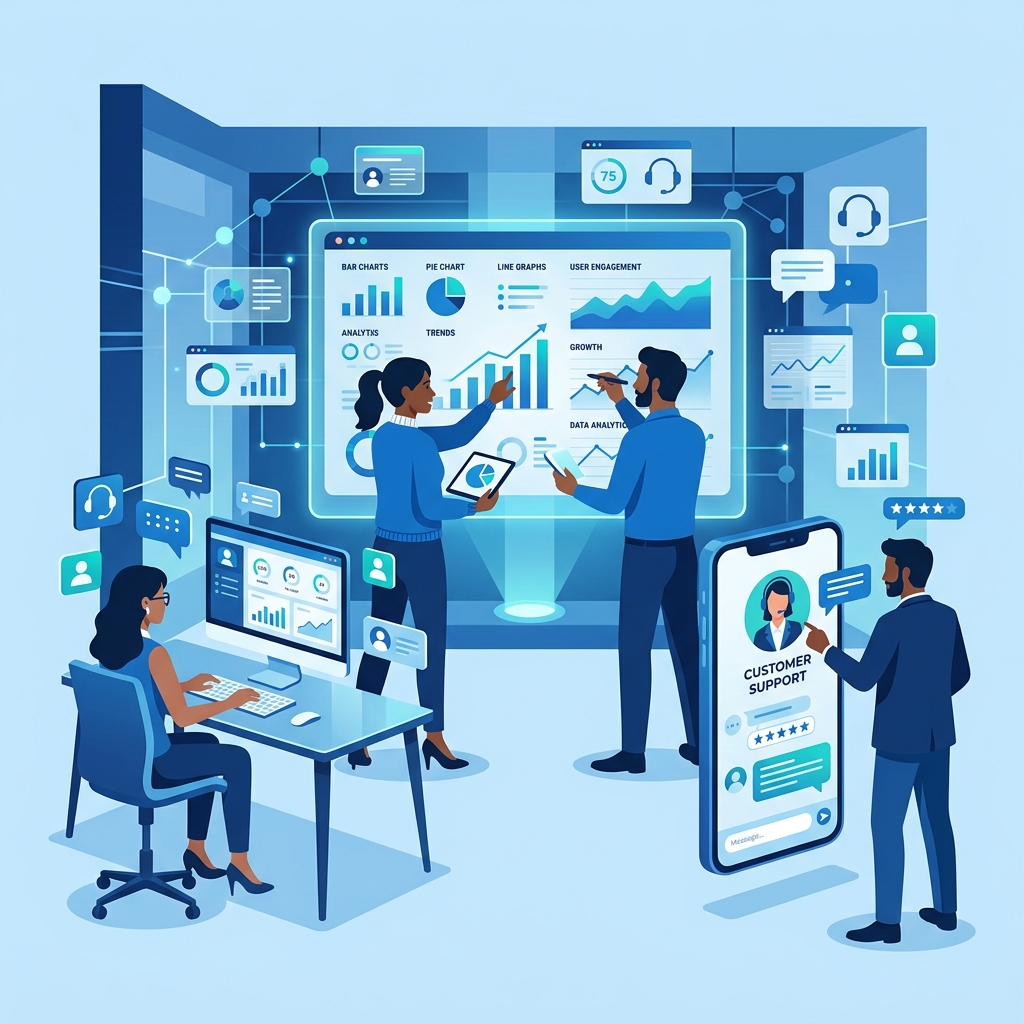 Frequently Asked Questions Vector Illustration